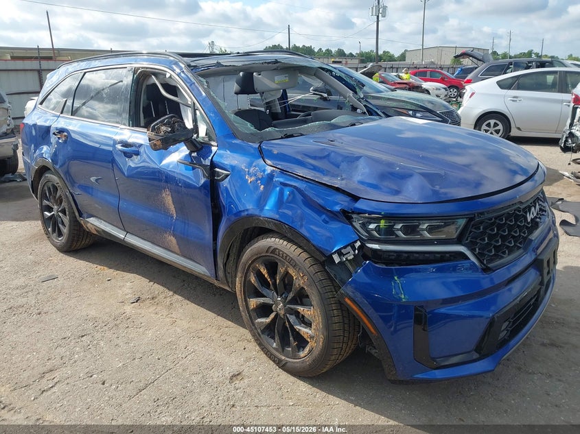 2022 Kia Sorento VIN 5XYRK4LF8NG079587 IAAI salvage auction — ROLLOVER, Salvage (Texas), sold $2,300 on 2026-07-22 (photo 1)