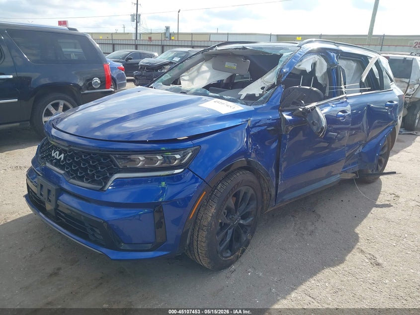 2022 Kia Sorento VIN 5XYRK4LF8NG079587 IAAI salvage auction — ROLLOVER, Salvage (Texas), sold $2,300 on 2026-07-22 (photo 2)