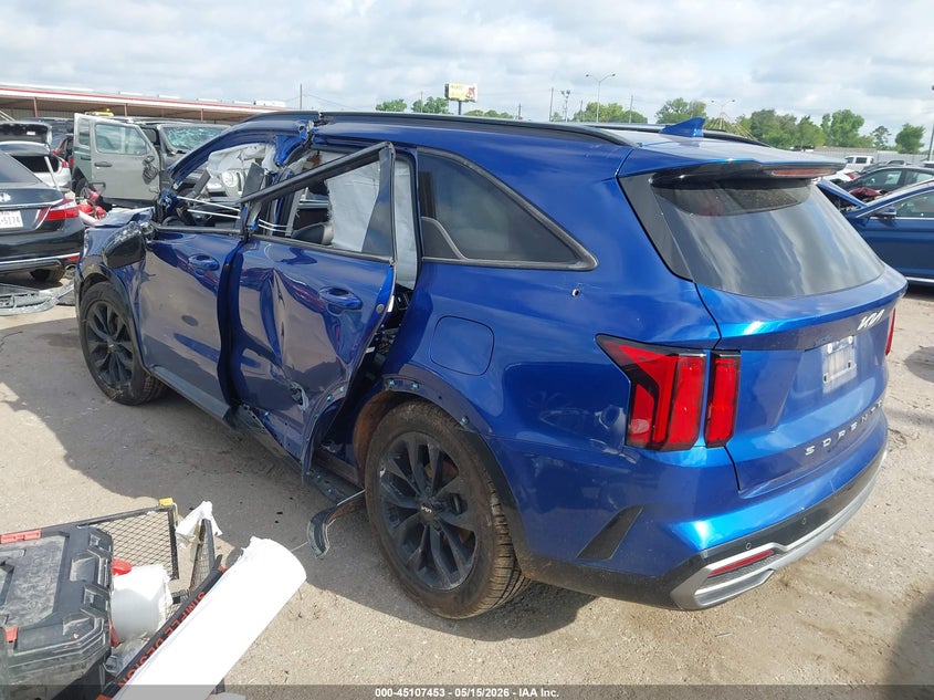2022 Kia Sorento VIN 5XYRK4LF8NG079587 IAAI salvage auction — ROLLOVER, Salvage (Texas), sold $2,300 on 2026-07-22 (photo 3)