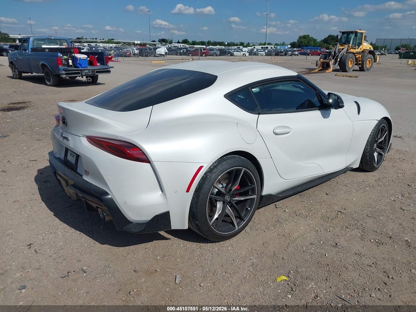 2022 Toyota Supra VIN WZ1DB0C00NW048790 IAAI salvage auction — LEFT SIDE, Original (Texas), sold $23,500 on 2026-07-30 (photo 4)