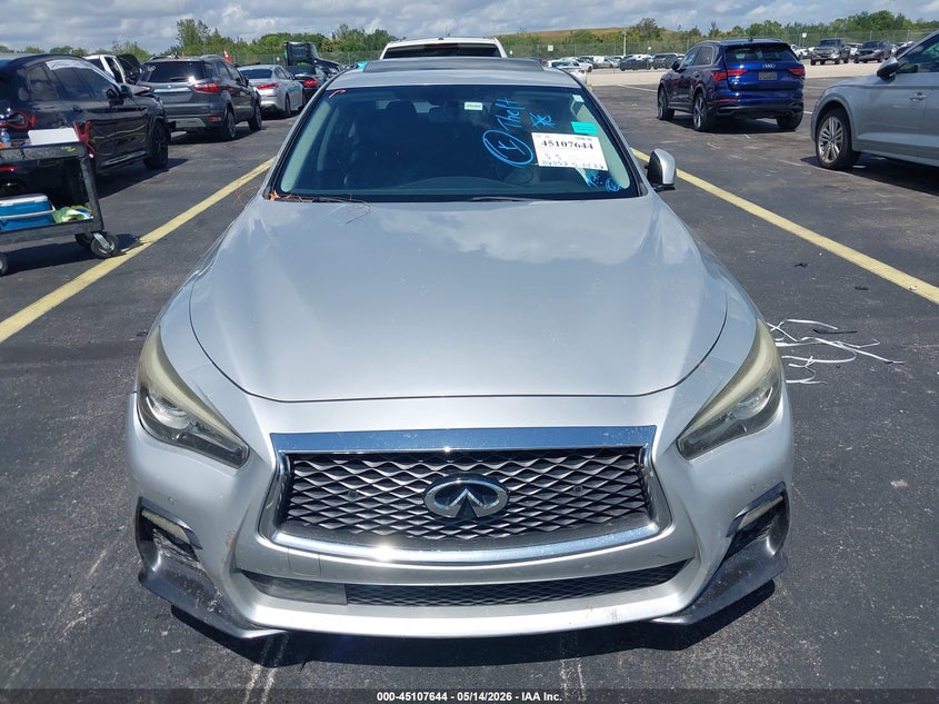 2018 Infiniti Q50 VIN JN1EV7APXJM358571 IAAI salvage auction — THEFT, Rebuildable (Florida), sold $3,475 on 2026-07-16 (photo 6)