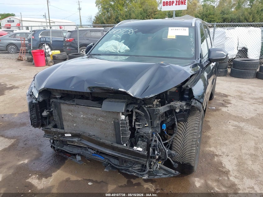 2024 Hyundai Palisade VIN KM8R7DGE7RU691458 IAAI salvage auction — FRONT END, Salvage (Indiana), sold $7,600 on 2026-07-28 (photo 6)