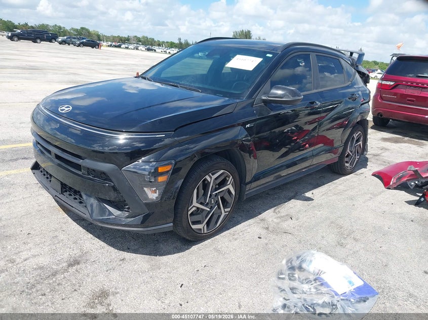 2024 Hyundai Kona VIN KM8HA3A35RU153243 IAAI salvage auction — REAR END, Certificate Of Destruction (Florida), sold $5,000 on 2026-07-30 (photo 2)