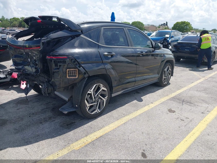 2024 Hyundai Kona VIN KM8HA3A35RU153243 IAAI salvage auction — REAR END, Certificate Of Destruction (Florida), sold $5,000 on 2026-07-30 (photo 4)