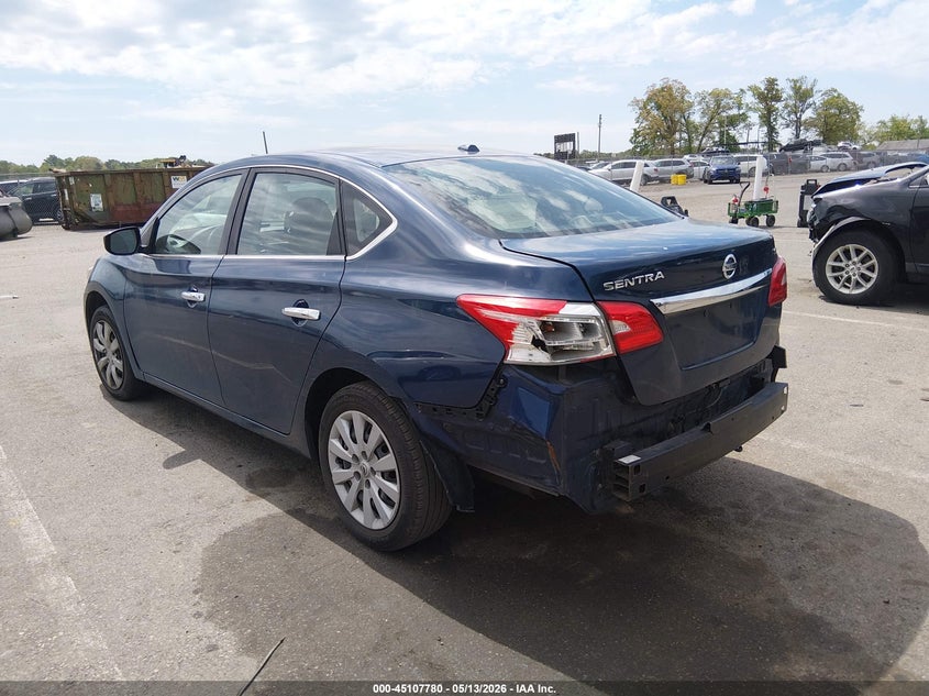 2017 Nissan Sentra VIN 3N1AB7AP4HL671353 IAAI salvage auction — RIGHT SIDE, Salvage (New Jersey), sold $500 on 2026-07-06 (photo 3)