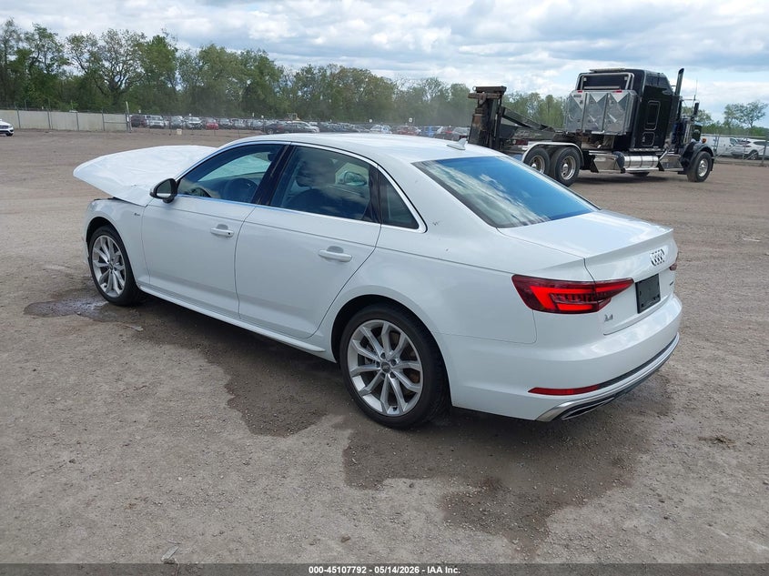 2019 Audi A4 VIN WAUDNAF46KA118292 IAAI salvage auction — FRONT END, Salvage (Ohio), sold $2,250 on 2026-07-27 (photo 3)