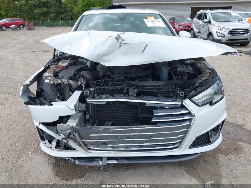 2019 Audi A4 VIN WAUDNAF46KA118292 IAAI salvage auction — FRONT END, Salvage (Ohio), sold $2,250 on 2026-07-27 (photo 6)