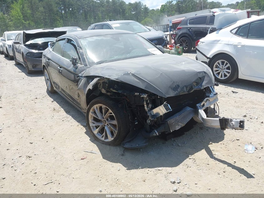 2023 Audi A5 VIN WAUABCF53PA041078 IAAI salvage auction — FRONT & REAR, Salvage (Georgia), sold $1,600 on 2026-07-21 (photo 1)