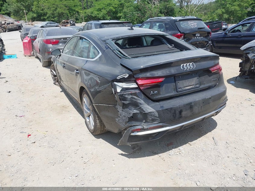 2023 Audi A5 VIN WAUABCF53PA041078 IAAI salvage auction — FRONT & REAR, Salvage (Georgia), sold $1,600 on 2026-07-21 (photo 3)