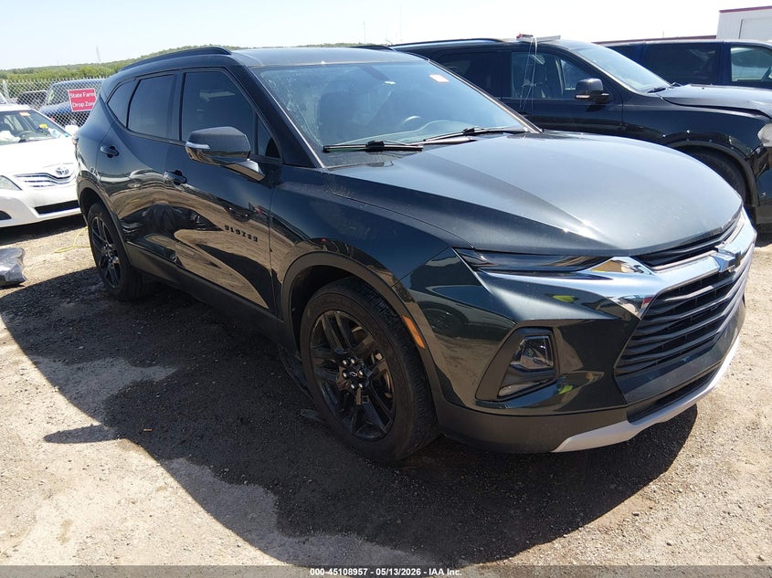 2020 Chevrolet Blazer VIN 3GNKBCRS6LS562420 IAAI salvage auction — LEFT SIDE, Salvage Title, sold $9,950 on 2026-08-18 (photo 1)
