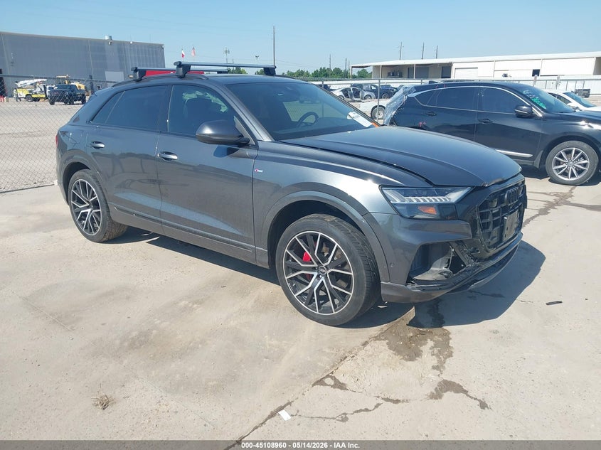 2022 Audi Q8 VIN WA1FVBF10ND011372 IAAI salvage auction — FRONT END, Original (Texas), sold $27,700 on 2026-07-16 (photo 1)