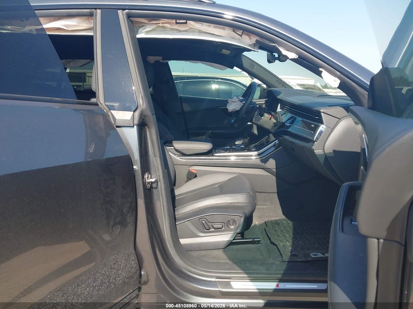 2022 Audi Q8 VIN WA1FVBF10ND011372 IAAI salvage auction — FRONT END, Original (Texas), sold $27,700 on 2026-07-16 (photo 5)