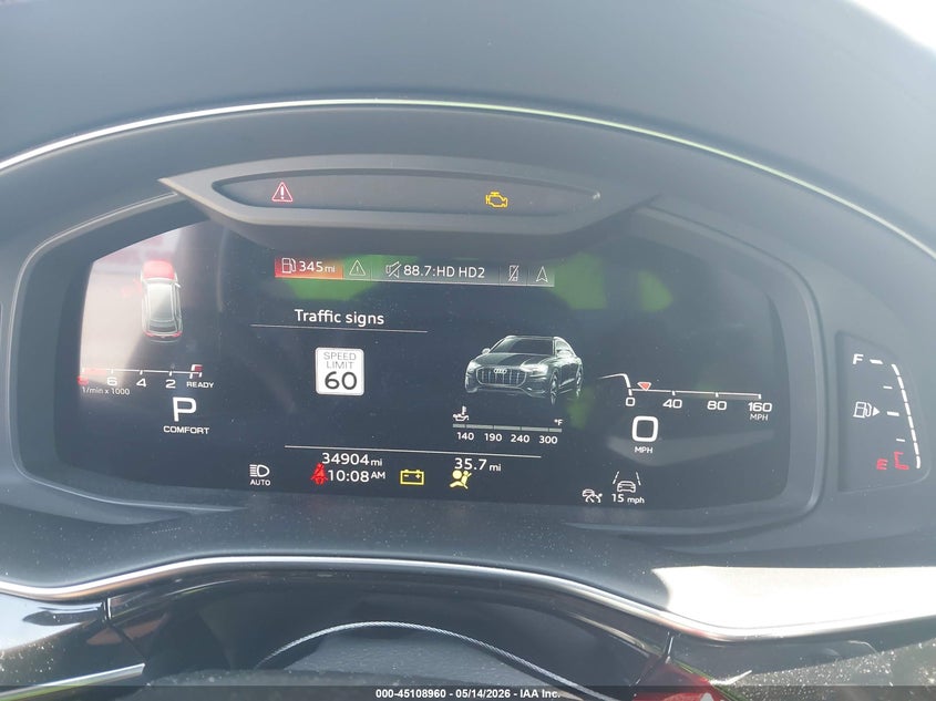 2022 Audi Q8 VIN WA1FVBF10ND011372 IAAI salvage auction — FRONT END, Original (Texas), sold $27,700 on 2026-07-16 (photo 7)