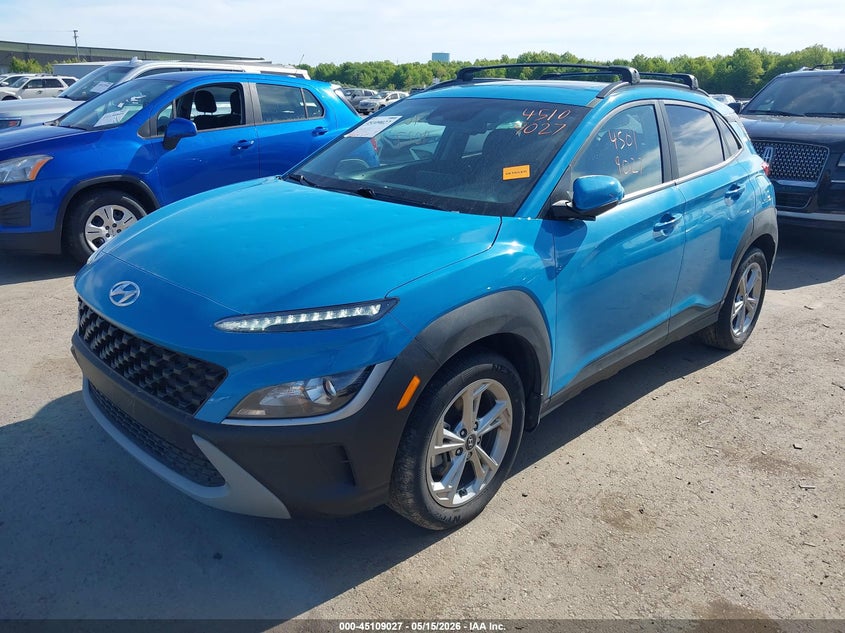 2023 Hyundai Kona VIN KM8K3CAB1PU974814 IAAI salvage auction — HAIL, Salvage (Pennsylvania), sold $9,650 on 2026-07-07 (photo 2)