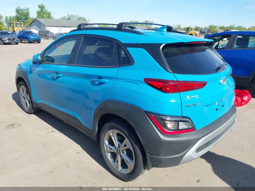 2023 Hyundai Kona VIN KM8K3CAB1PU974814 IAAI salvage auction — HAIL, Salvage (Pennsylvania), sold $9,650 on 2026-07-07 (photo 3)