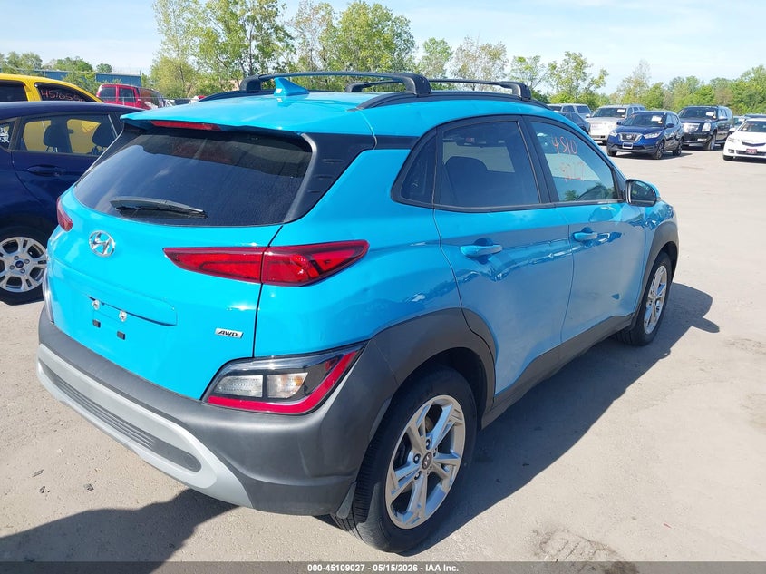 2023 Hyundai Kona VIN KM8K3CAB1PU974814 IAAI salvage auction — HAIL, Salvage (Pennsylvania), sold $9,650 on 2026-07-07 (photo 4)