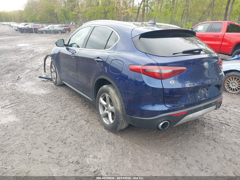 2021 Alfa romeo Stelvio VIN ZASPAKAN3M7D18698 IAAI salvage auction — LEFT FRONT, Mv-907A (New York), sold $3,800 on 2026-07-07 (photo 3)