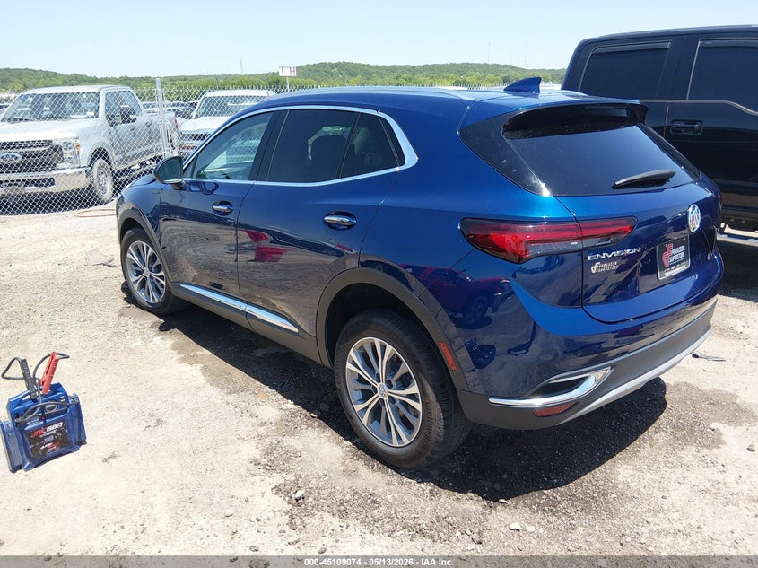 2023 Buick Envision VIN LRBAZLR49PD054240 IAAI salvage auction — RIGHT FRONT, Clear (Oklahoma), sold $3,700 on 2026-08-24 (photo 3)