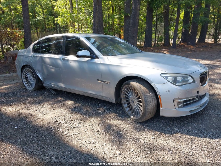 2013 BMW 7 series VIN WBAYE8C58DDS15910 IAAI salvage auction — LEFT FRONT, Salvage (Virginia), sold $4,450 on 2026-07-21 (photo 1)