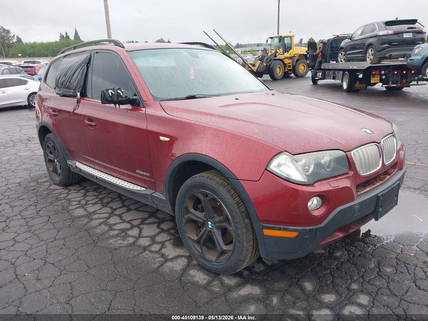 2009 BMW X3 VIN WBXPC93489WJ27133 IAAI salvage auction — BIOHAZARD/CHEMICAL, Salvage (Texas), sold $325 on 2026-07-16 (photo 1)