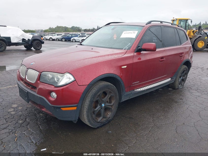 2009 BMW X3 VIN WBXPC93489WJ27133 IAAI salvage auction — BIOHAZARD/CHEMICAL, Salvage (Texas), sold $325 on 2026-07-16 (photo 2)