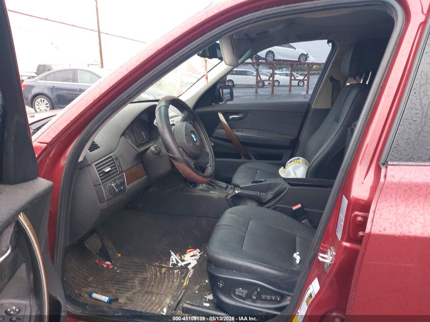 2009 BMW X3 VIN WBXPC93489WJ27133 IAAI salvage auction — BIOHAZARD/CHEMICAL, Salvage (Texas), sold $325 on 2026-07-16 (photo 5)