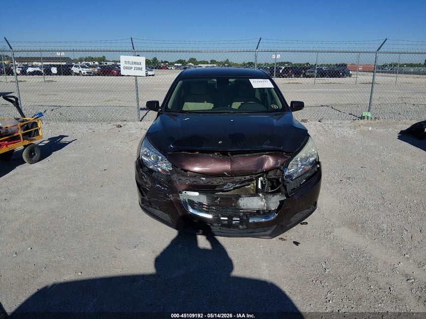 2015 Chevrolet Malibu VIN 1G11C5SL8FF164854 IAAI salvage auction — FRONT END, Salvage (Illinois), sold $325 on 2026-07-17 (photo 6)