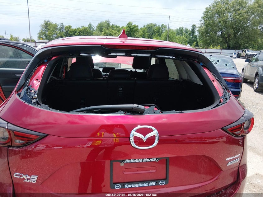 2018 Mazda Cx-5 VIN JM3KFBDM9J0398205 IAAI salvage auction — HAIL, Clear (Missouri), sold $7,700 on 2026-07-13 (photo 6)