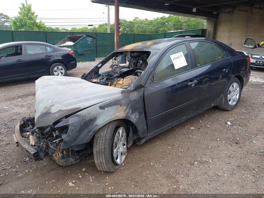 2008 Hyundai Sonata VIN 5NPET46C38H338254 IAAI salvage auction — Burn Engine, Mv-907A (New York), sold $475 on 2026-07-07 (photo 2)