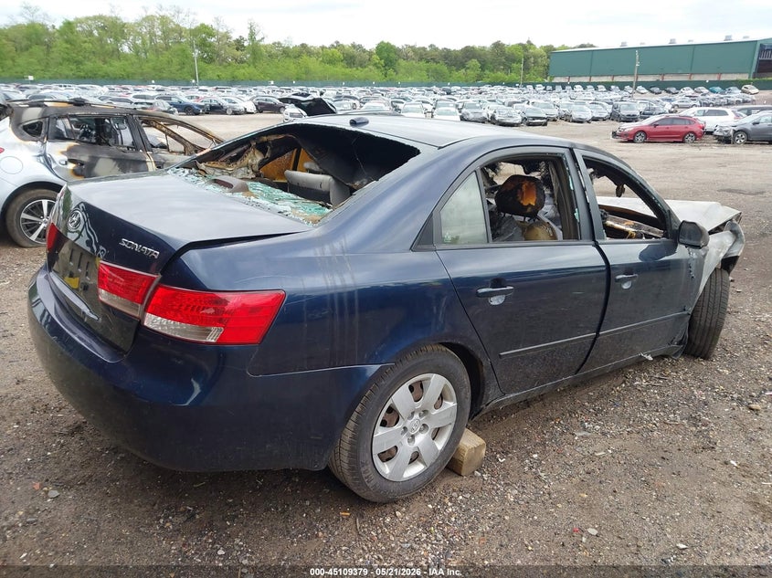 2008 Hyundai Sonata VIN 5NPET46C38H338254 IAAI salvage auction — Burn Engine, Mv-907A (New York), sold $475 on 2026-07-07 (photo 4)