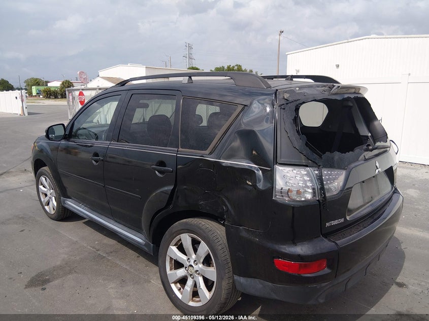 2010 Mitsubishi Outlander VIN JA4JS4AXXAZ011810 IAAI salvage auction — REAR END, Rebuildable (Florida), sold $1,250 on 2026-07-13 (photo 3)