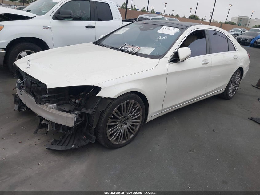 2020 Mercedes-benz S-klasse VIN WDDUG8DB0LA527175 IAAI salvage auction — FRONT END, Salvage Title, sold $19,100 on 2026-08-14 (photo 2)