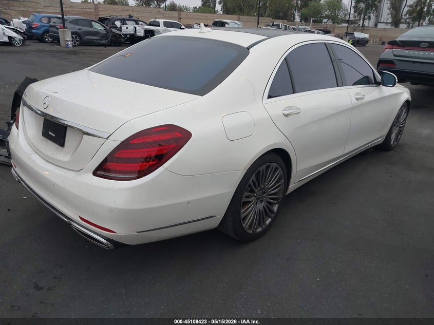 2020 Mercedes-benz S-klasse VIN WDDUG8DB0LA527175 IAAI salvage auction — FRONT END, Salvage Title, sold $19,100 on 2026-08-14 (photo 4)