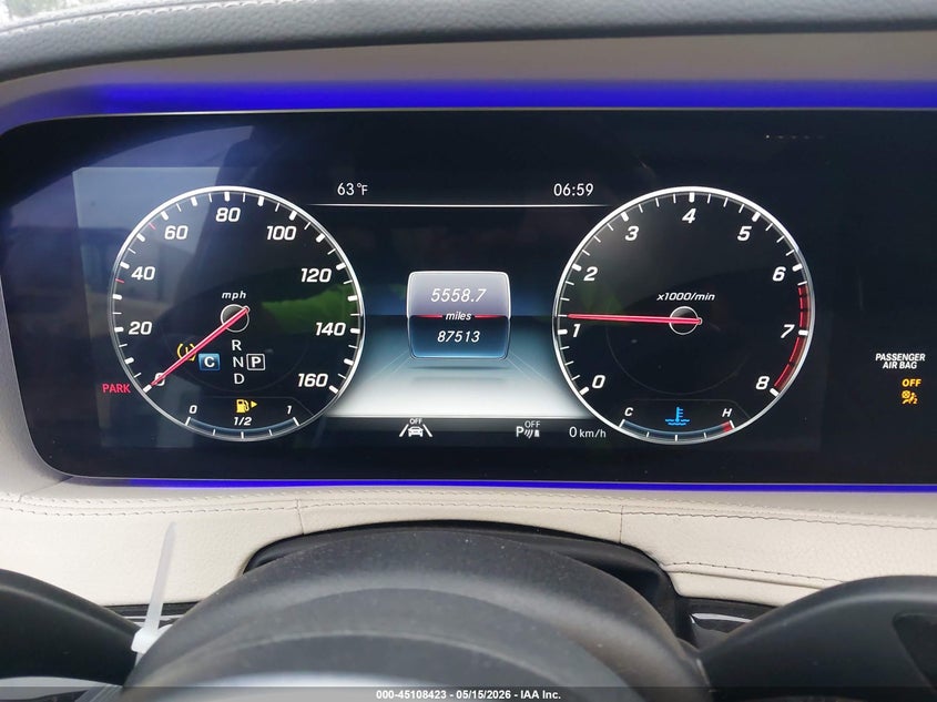 2020 Mercedes-benz S-klasse VIN WDDUG8DB0LA527175 IAAI salvage auction — FRONT END, Salvage Title, sold $19,100 on 2026-08-14 (photo 7)