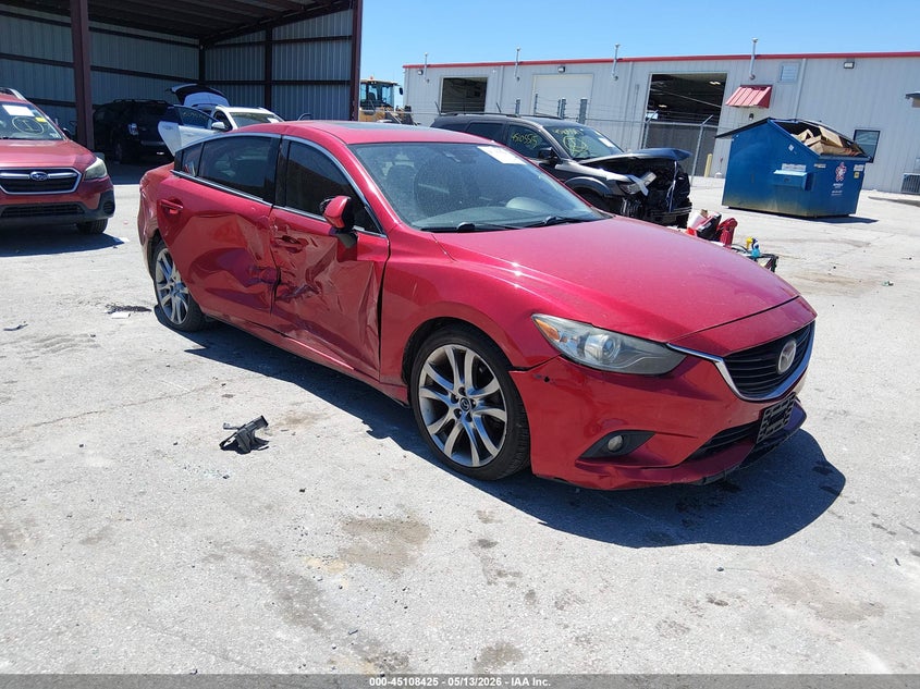 2014 Mazda 6 VIN JM1GJ1W51E1109928 IAAI salvage auction — FRONT & REAR, Salvage (Missouri), sold $875 on 2026-07-16 (photo 1)