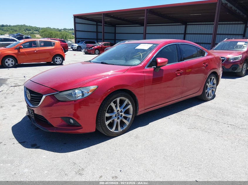 2014 Mazda 6 VIN JM1GJ1W51E1109928 IAAI salvage auction — FRONT & REAR, Salvage (Missouri), sold $875 on 2026-07-16 (photo 2)