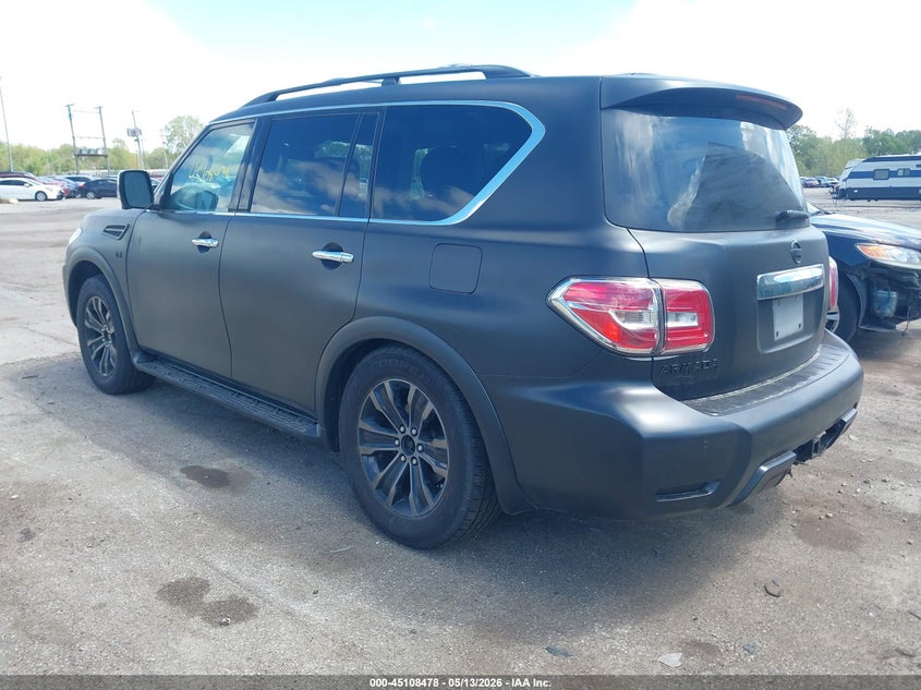 2019 Nissan Armada VIN JN8AY2NC7K9580023 IAAI salvage auction — THEFT, Salvage (Indiana), sold $7,500 on 2026-07-14 (photo 3)