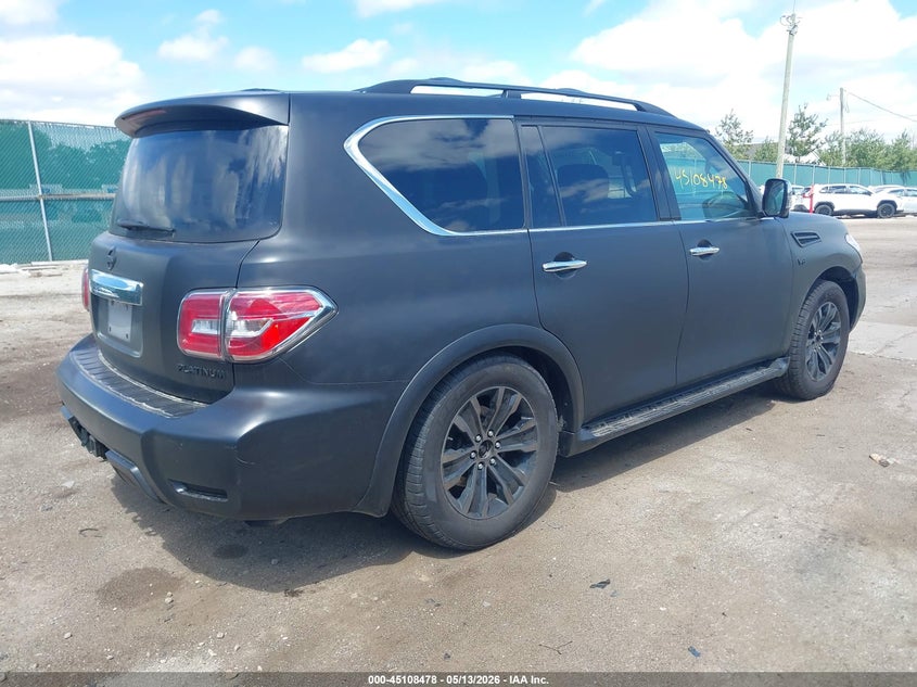 2019 Nissan Armada VIN JN8AY2NC7K9580023 IAAI salvage auction — THEFT, Salvage (Indiana), sold $7,500 on 2026-07-14 (photo 4)