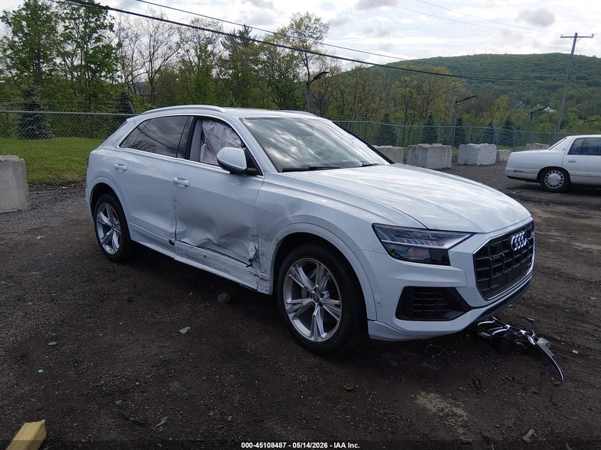 2020 Audi Q8 VIN WA1BVAF17LD020298 IAAI salvage auction — SIDE, Salvage (Idaho), sold $16,100 on 2026-07-10 (photo 1)