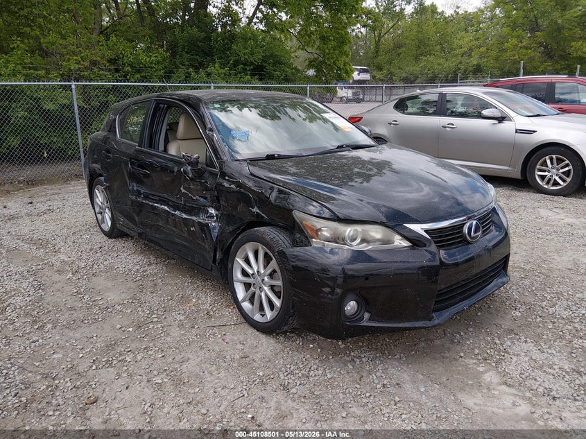 2012 Lexus Ct VIN JTHKD5BH0C2107571 IAAI salvage auction — SIDE, Salvage (Ohio), sold $1,400 on 2026-07-31 (photo 1)