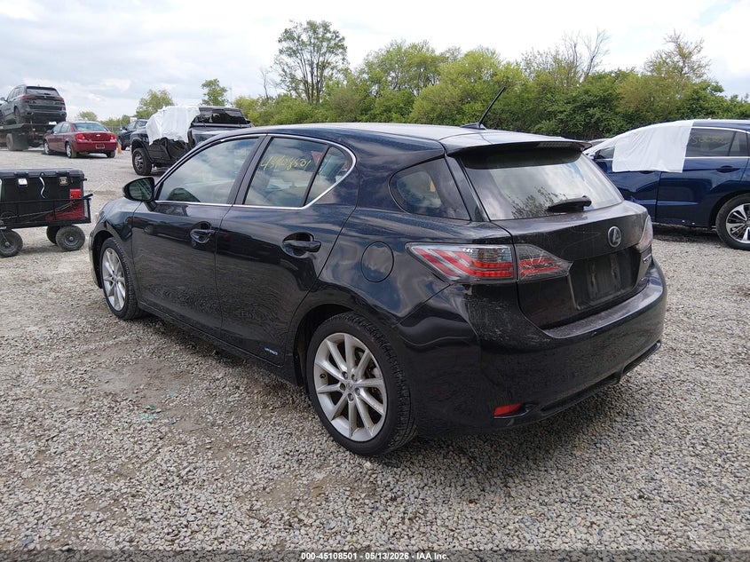 2012 Lexus Ct VIN JTHKD5BH0C2107571 IAAI salvage auction — SIDE, Salvage (Ohio), sold $925 on 2026-07-31 (photo 3)