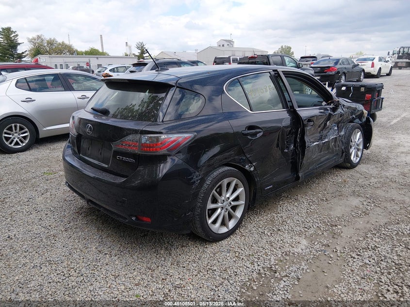 2012 Lexus Ct VIN JTHKD5BH0C2107571 IAAI salvage auction — SIDE, Salvage (Ohio), sold $1,400 on 2026-07-31 (photo 4)