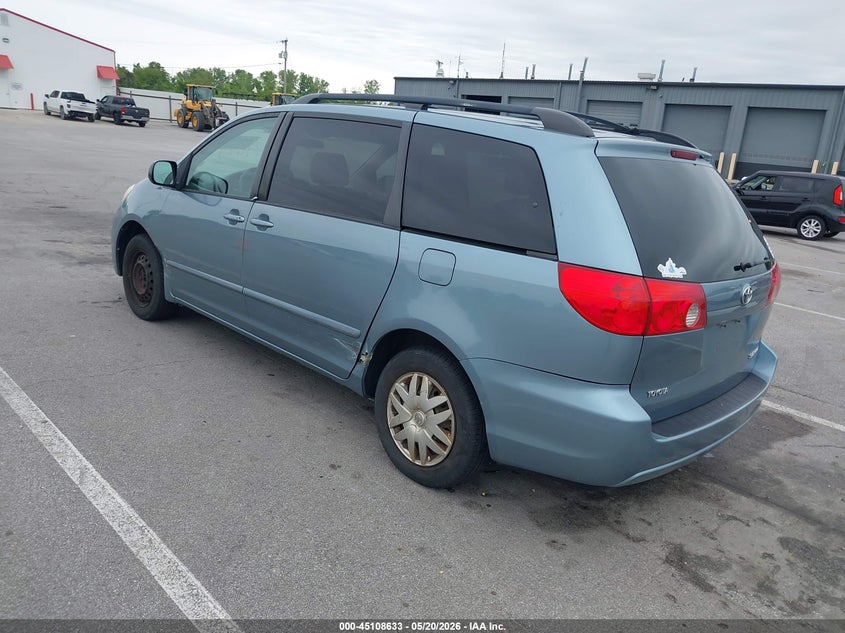 2008 Toyota Sienna VIN 5TDZK23CX8S174122 IAAI salvage auction — SIDE, Clear (Indiana), sold $675 on 2026-07-11 (photo 3)