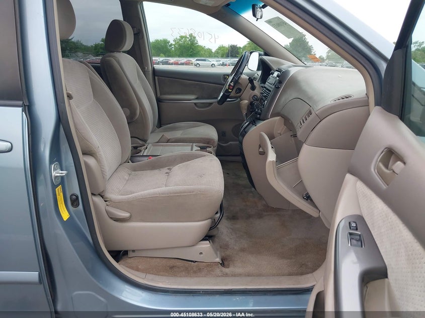2008 Toyota Sienna VIN 5TDZK23CX8S174122 IAAI salvage auction — SIDE, Clear (Indiana), sold $675 on 2026-07-11 (photo 5)
