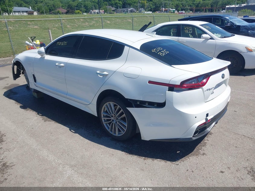 2018 Kia Stinger VIN KNAE15LA9J6039380 IAAI salvage auction — LEFT FRONT, Salvage (Missouri), sold $2,050 on 2026-07-14 (photo 3)