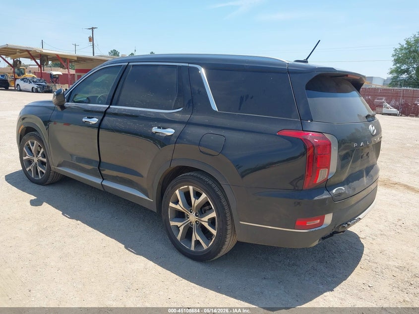 2022 Hyundai Palisade VIN KM8R34HE6NU367115 IAAI salvage auction — REAR END, Salvage Title, sold $8,850 on 2026-08-20 (photo 3)
