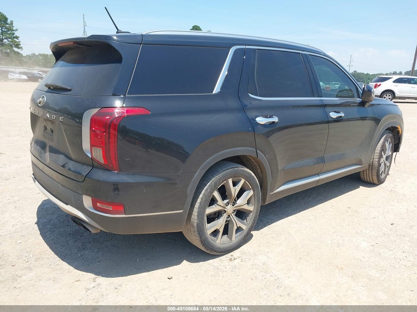 2022 Hyundai Palisade VIN KM8R34HE6NU367115 IAAI salvage auction — REAR END, Salvage Title, sold $8,850 on 2026-08-20 (photo 4)
