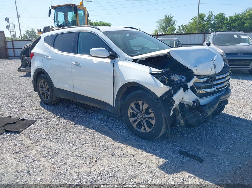 2014 Hyundai Santa fe VIN 5XYZU3LB6EG208346 IAAI salvage auction — FRONT END, Salvage (Missouri), sold $575 on 2026-07-27 (photo 1)