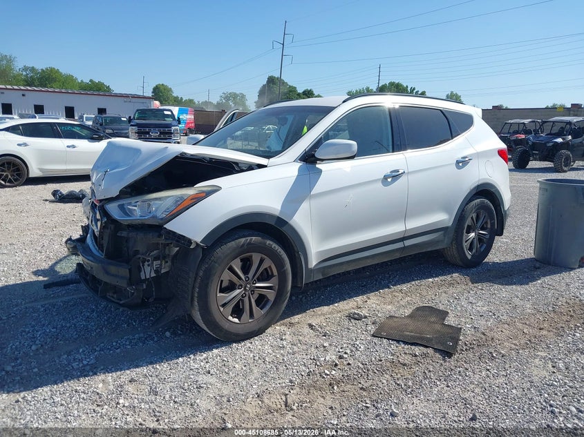 2014 Hyundai Santa fe VIN 5XYZU3LB6EG208346 IAAI salvage auction — FRONT END, Salvage (Missouri), sold $575 on 2026-07-27 (photo 2)