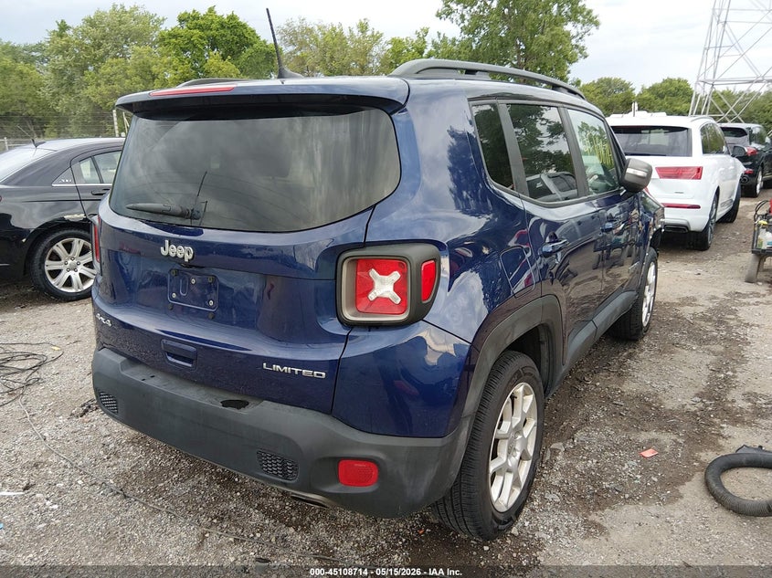 2021 Jeep Renegade VIN ZACNJDD17MPM32711 IAAI salvage auction — FRONT END, Salvage (Indiana), sold $3,850 on 2026-08-05 (photo 4)